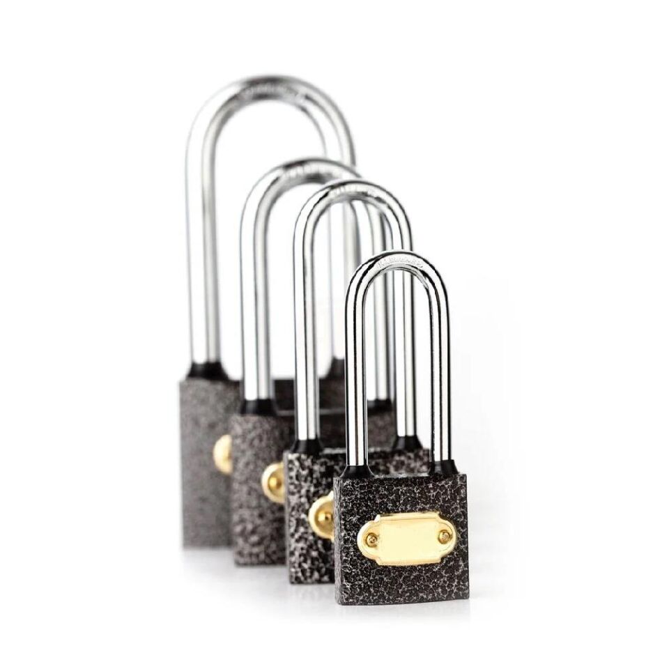 Kupa Uzun Kanca Asma Kilit Gri 50 mm. - 3 Anahtarlı