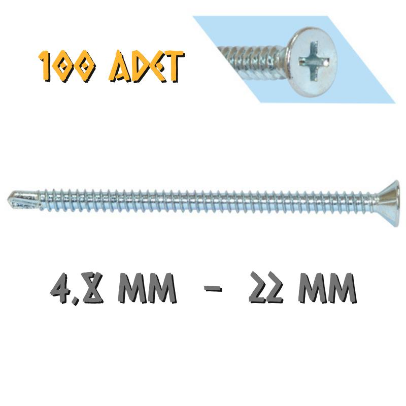 Yağmur Vida YHB Matkap Uçlu Akıllı Vida 4.8x22 mm. - 100 Adet