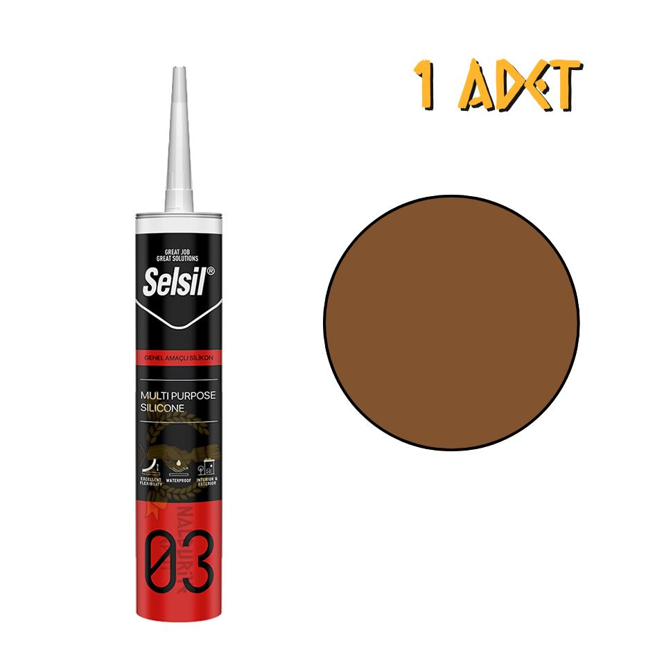 Selsil Genel Amaçlı Silikon ALTIN MEŞE 322 gr. - 1 Adet