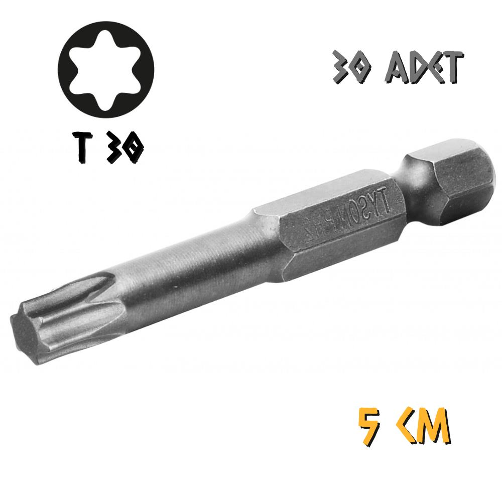 Kupa Tyson Vidalama Ucu Bits Uç - T30 Tork - 5 cm. - 30 Adet