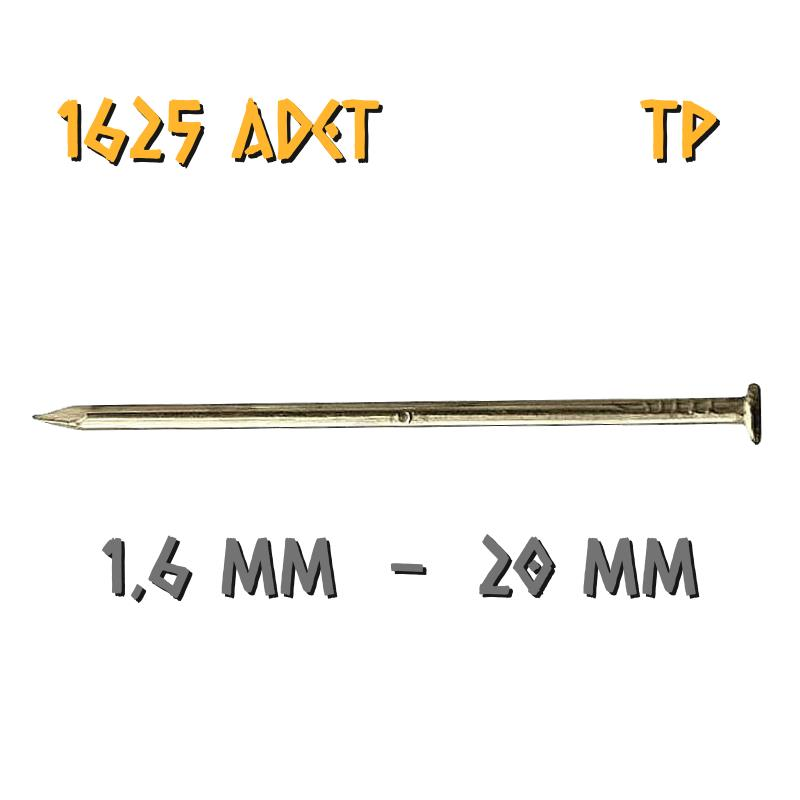 Acero Sarı Kaplama Başlı TP Tel Çivi 1.6x20 mm. - 500 Gr. - 1625 Adet