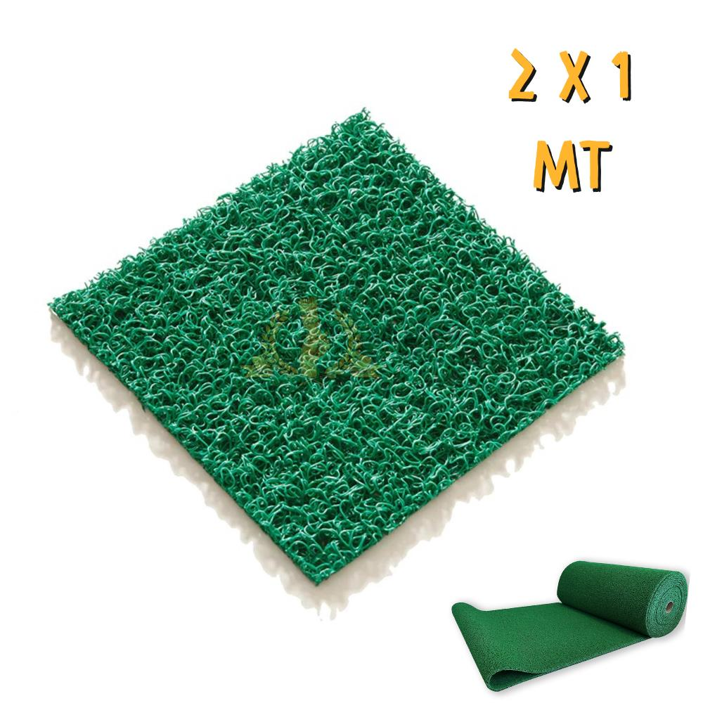 WalkMats Thin Anti-Statik Kıvırcık Paspas Yeşil - 1 x 2 mt.