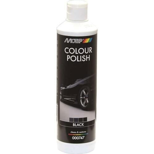 Motip Color Polish Renkli Oto Cila SİYAH 500 ml - 000747