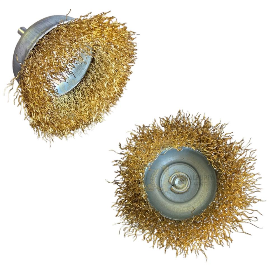 SGS Pimli Çelik Tel Fırça - Saçaklı Çanak - 65 mm. - 1 Adet