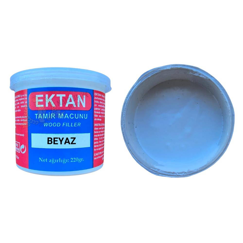 Ektan Masif ve Ahşap Tamir Macunu BEYAZ 220 gr. - 1 Adet