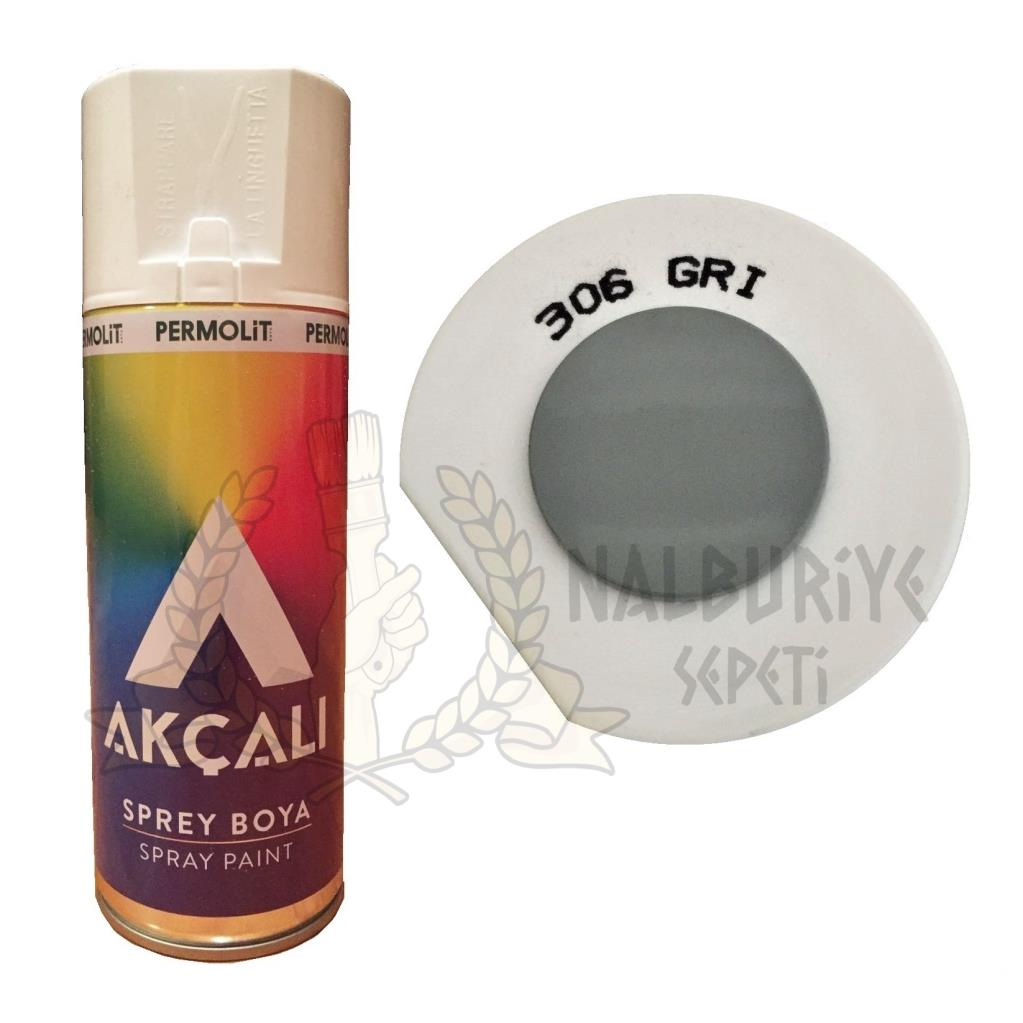 Akçalı Akrilik Sprey Boya GRİ 400 ml - 306