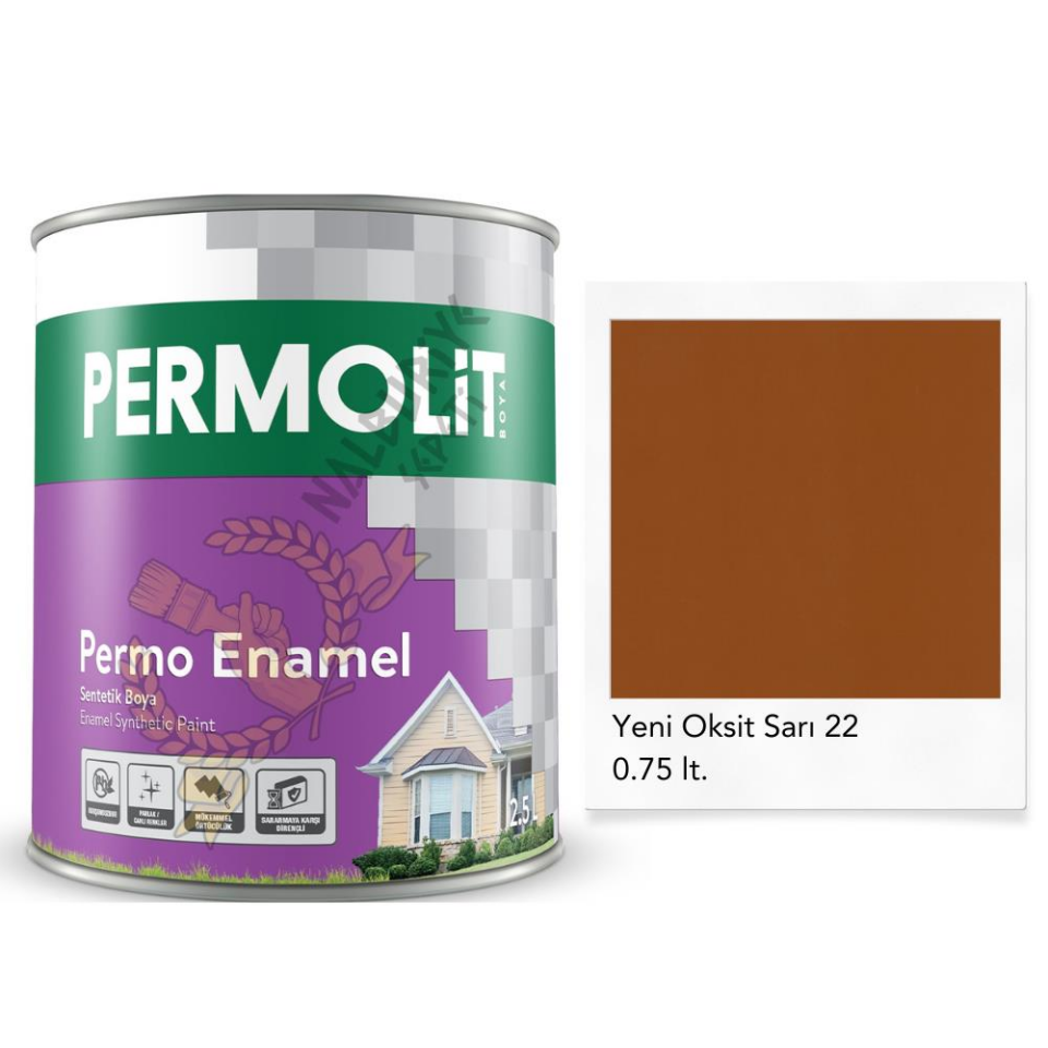Permolit Enamel Sentetik Yağlı Boya OKSİT SARI 0.75 Lt.