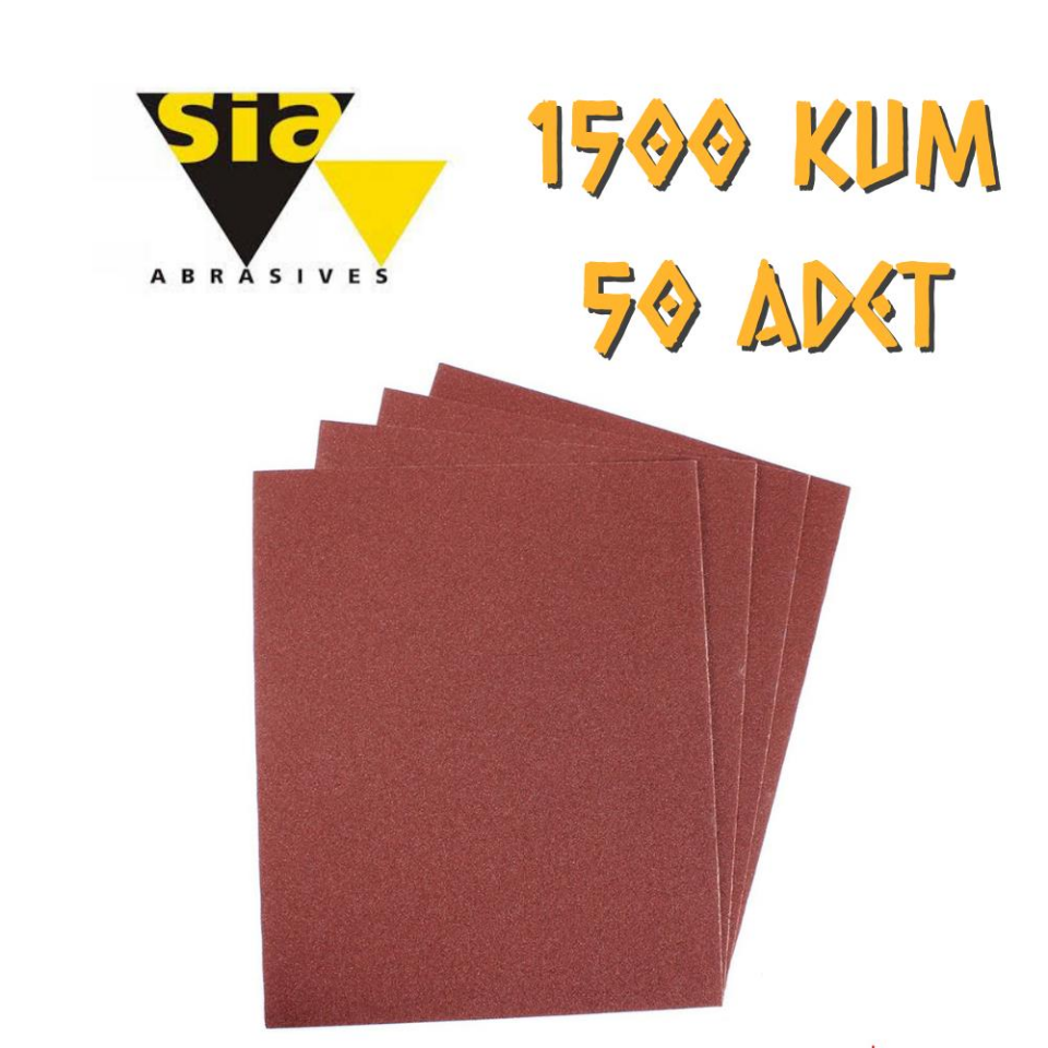 Sia 1913 Su Zımparası 1500 Kum - 50 Adet