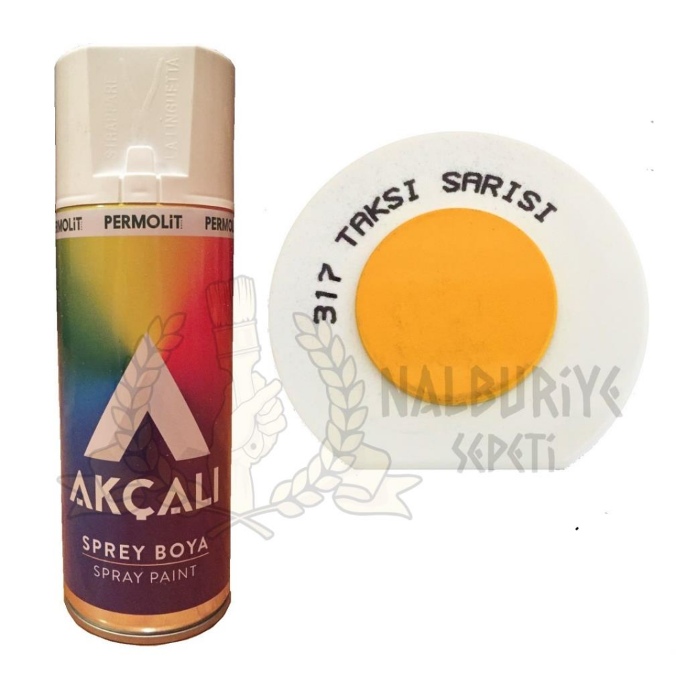Akçalı Akrilik Sprey Boya TAKSİ SARI 400 ml - 317