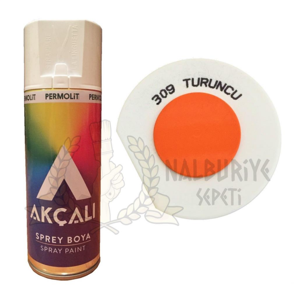 Akçalı Akrilik Sprey Boya TURUNCU 400 ml - 309