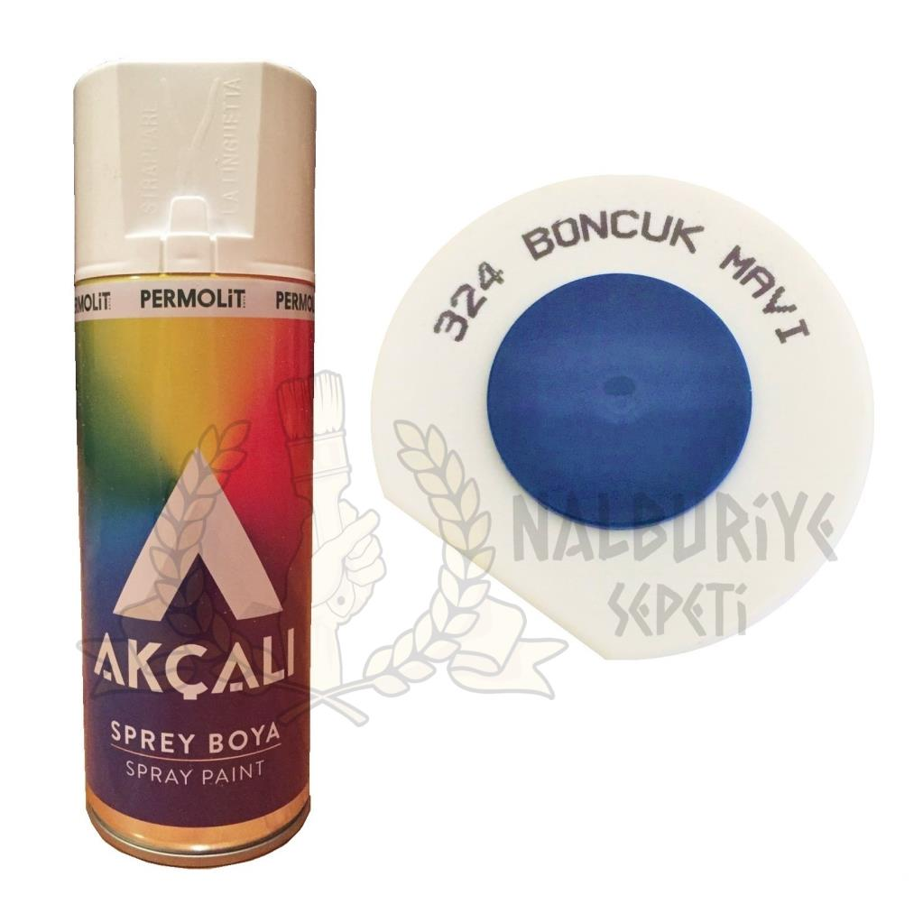 Akçalı Akrilik Sprey Boya BONCUK MAVİ 400 ml - RAL5017 - 324
