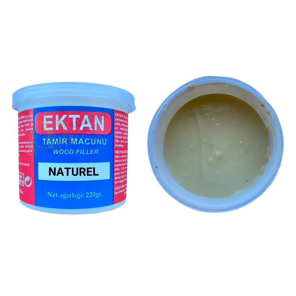 Ektan Masif ve Ahşap Tamir Macunu NATUREL 220 gr. - 1 Adet
