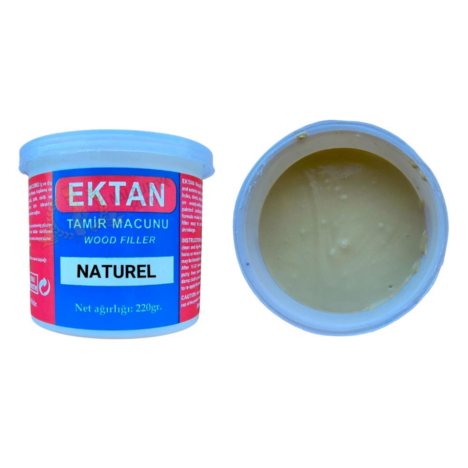 Ektan Masif ve Ahşap Tamir Macunu NATUREL 220 gr. - 1 Adet