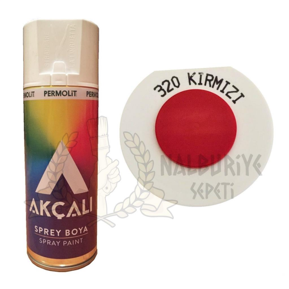 Akçalı Akrilik Sprey Boya KIRMIZI 400 ml - 320