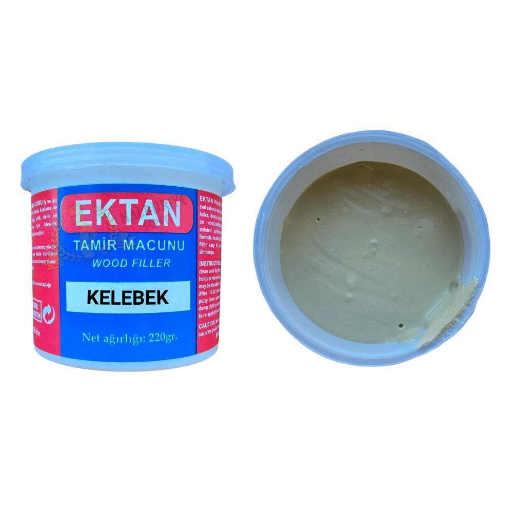 Ektan Masif ve Ahşap Tamir Macunu KELEBEK 220 gr. - 1 Adet