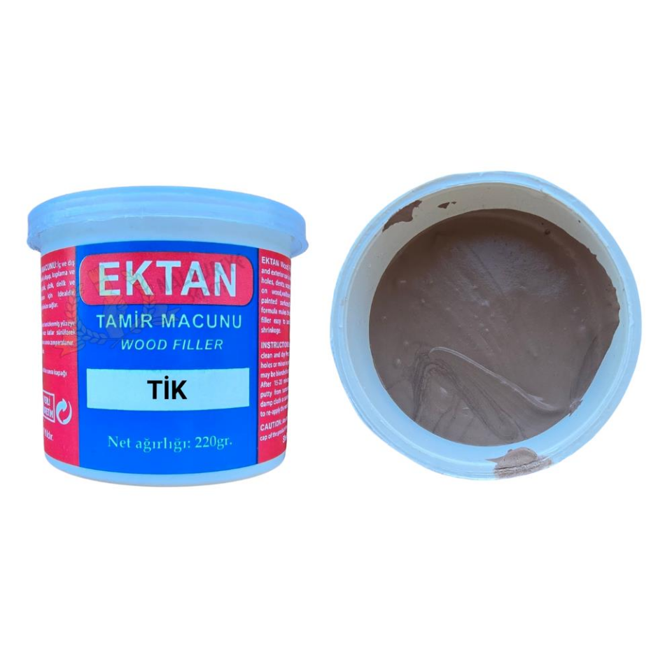 Ektan Masif ve Ahşap Tamir Macunu TİK 220 gr. - 1 Adet