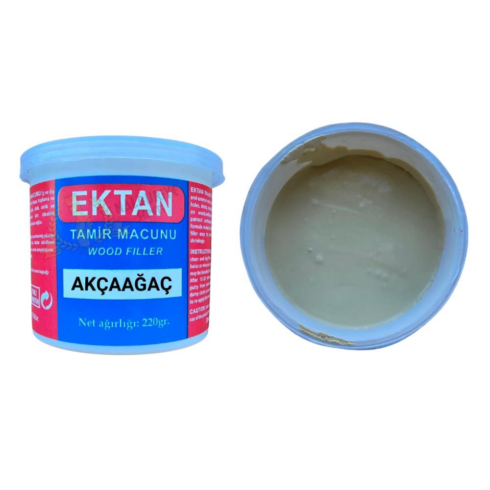 Ektan Masif ve Ahşap Tamir Macunu AKÇAAĞAÇ 220 gr. - 1 Adet