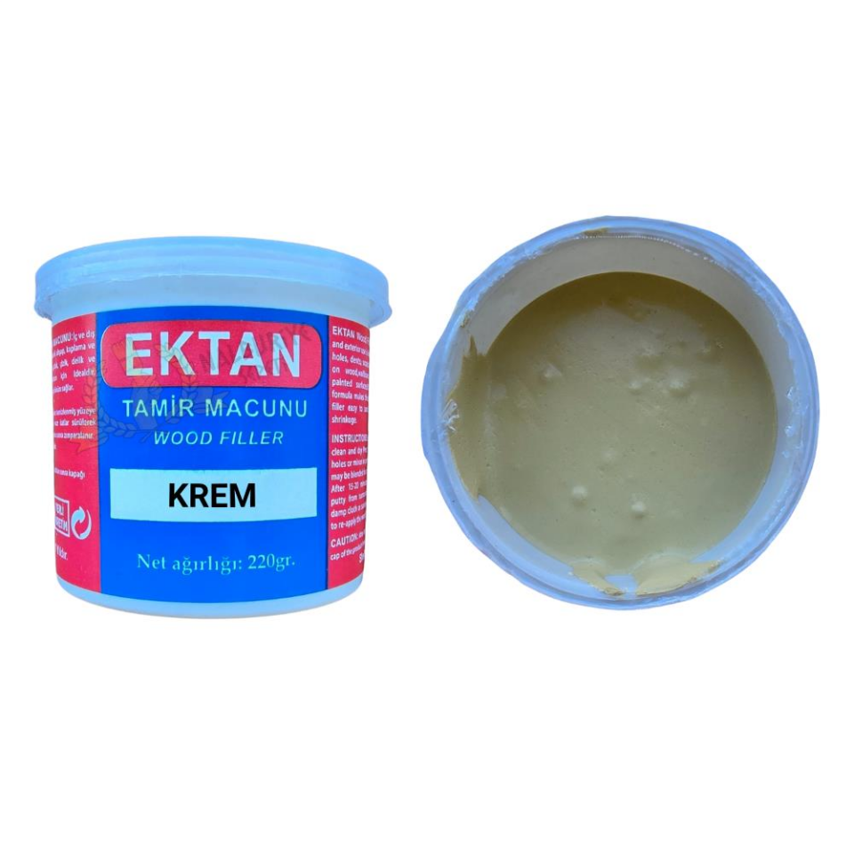 Ektan Masif ve Ahşap Tamir Macunu KREM 220 gr. - 1 Adet