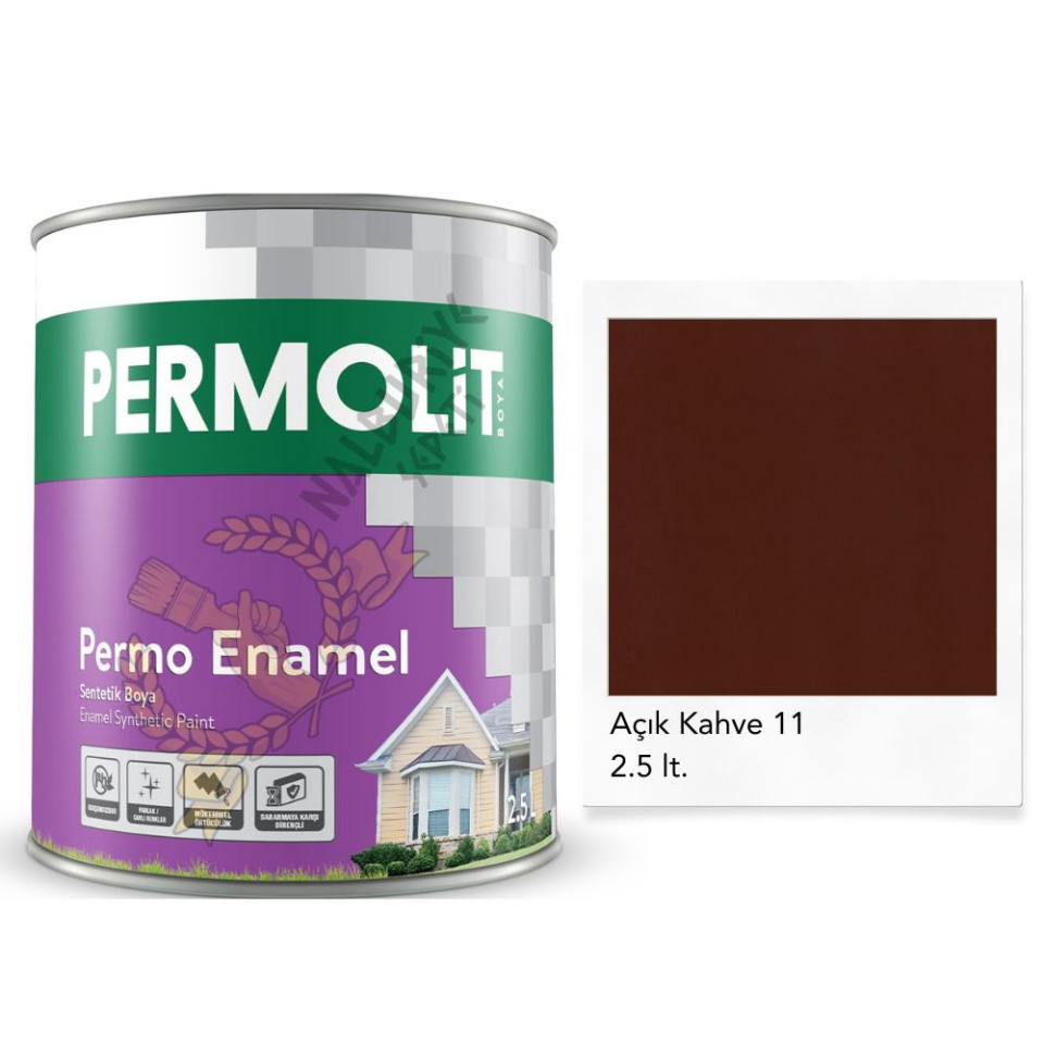 Permolit Enamel Sentetik Yağlı Boya AÇIK KAHVE 2.5 Lt.