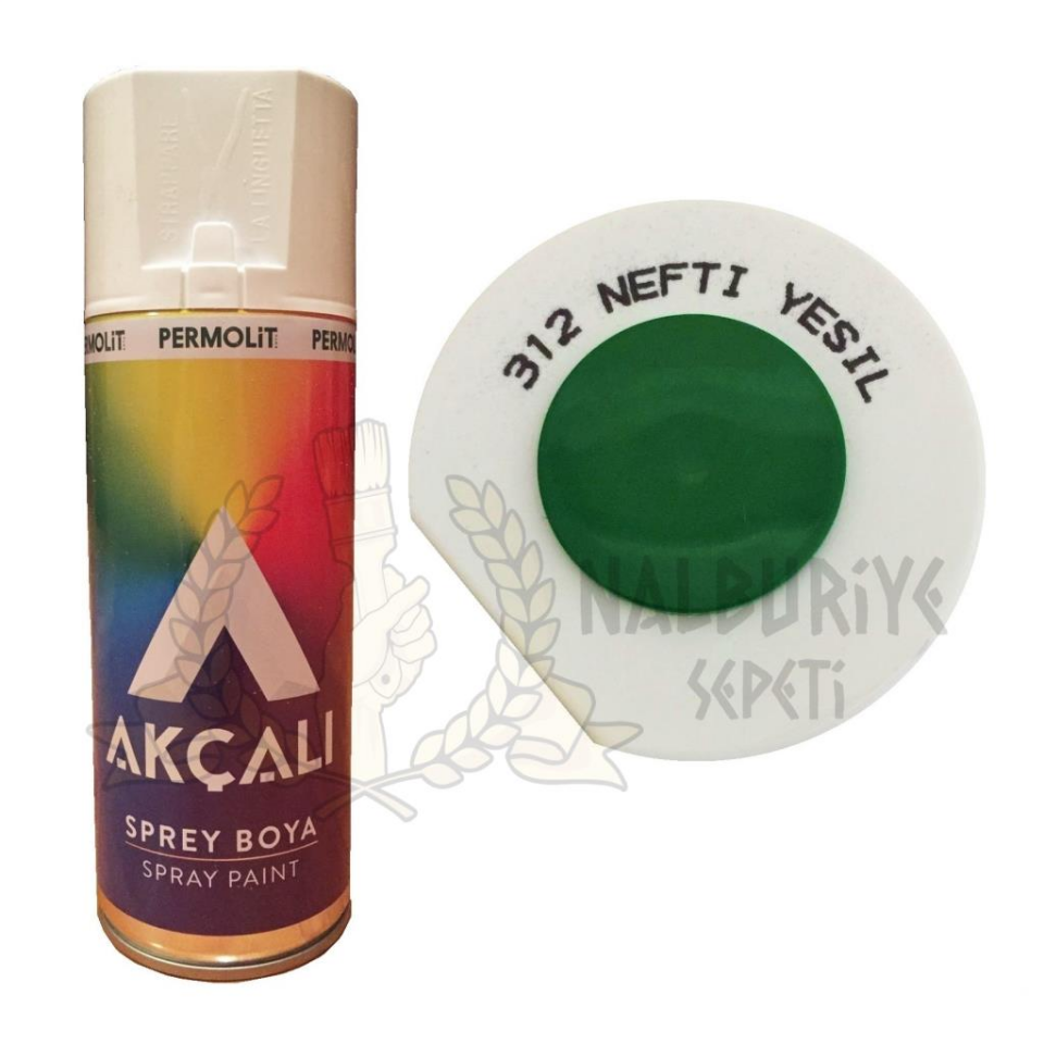 Akçalı Akrilik Sprey Boya NEFTİ YEŞİL 400 ml - RAL6002 - 312