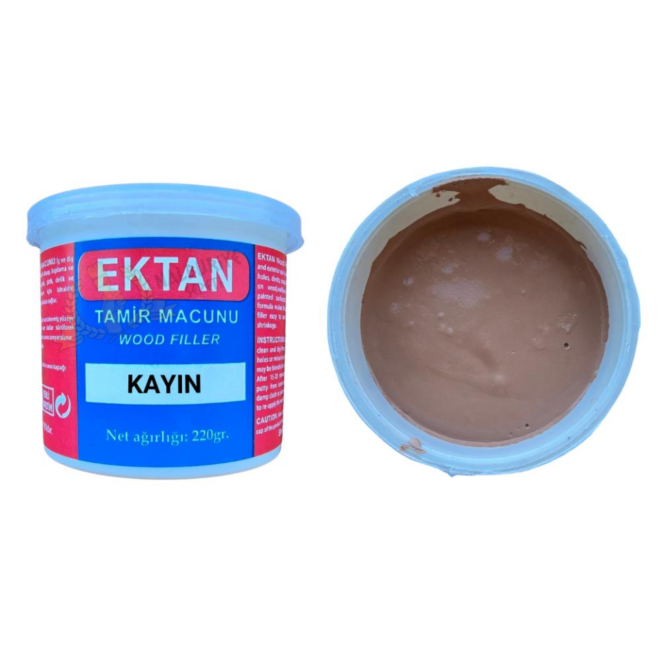 Ektan Masif ve Ahşap Tamir Macunu KAYIN 220 gr. - 1 Adet