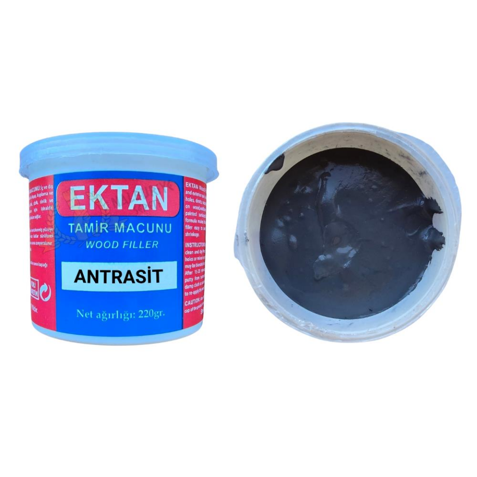 Ektan Masif ve Ahşap Tamir Macunu ANTRASİT 220 gr. - 1 Adet