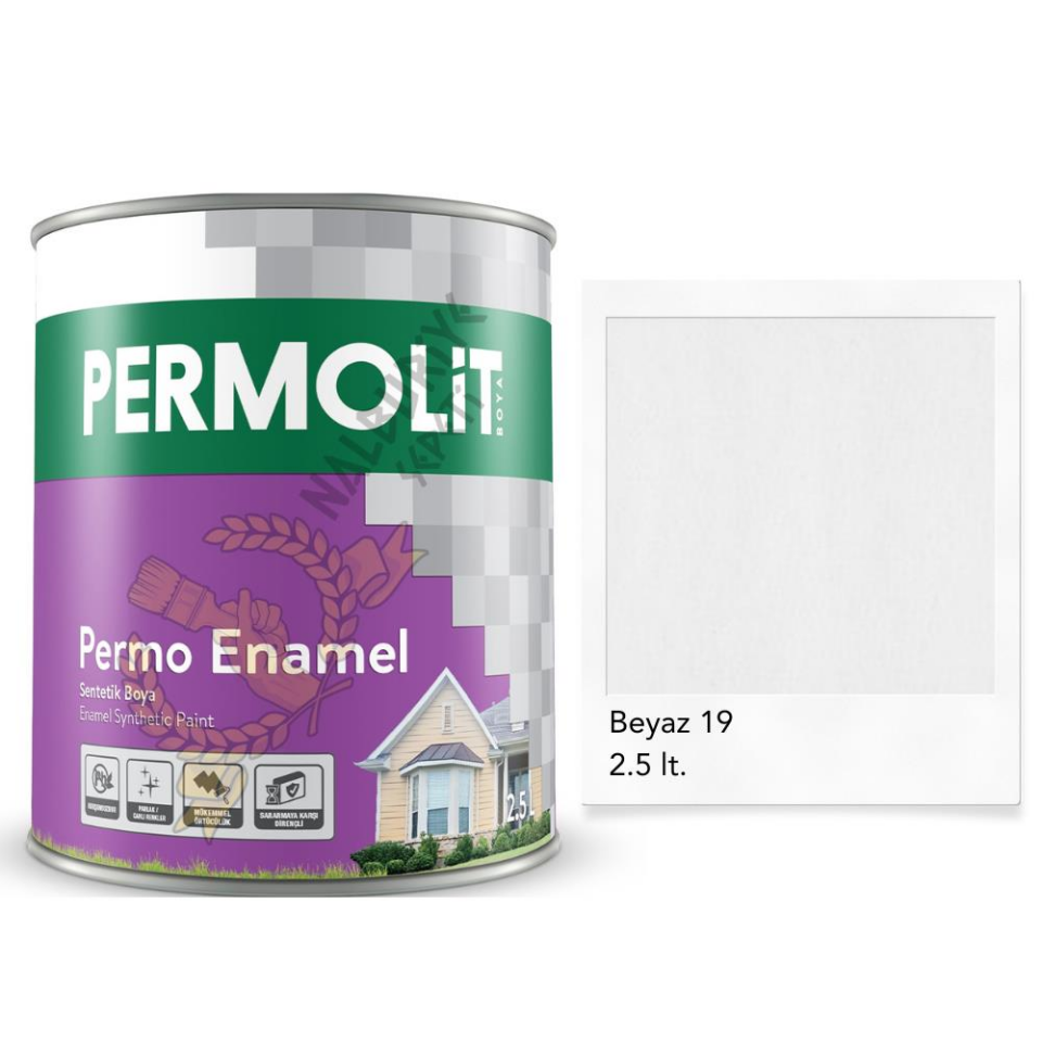 Permolit Enamel Sentetik Yağlı Boya BEYAZ 2.5 Lt.