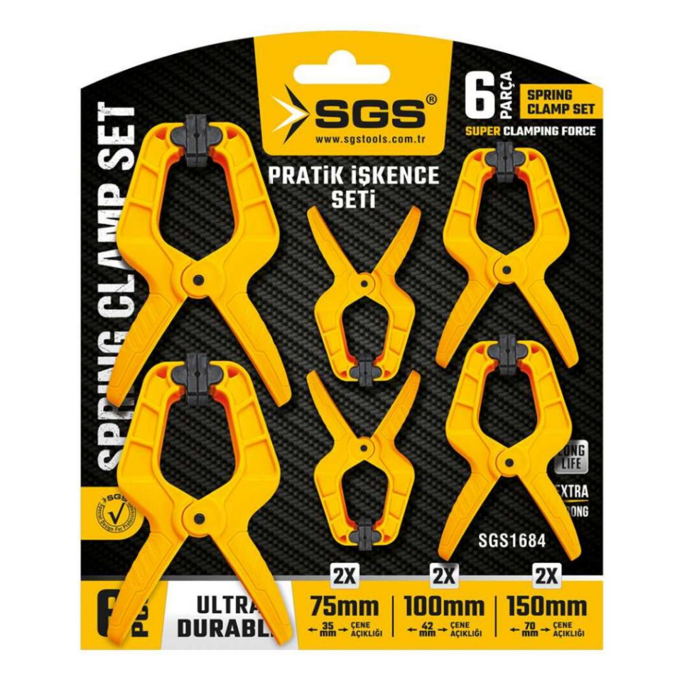 SGS Pratik Mandal İşkence Seti - 2x 75-100-150 mm. - 6 Parça