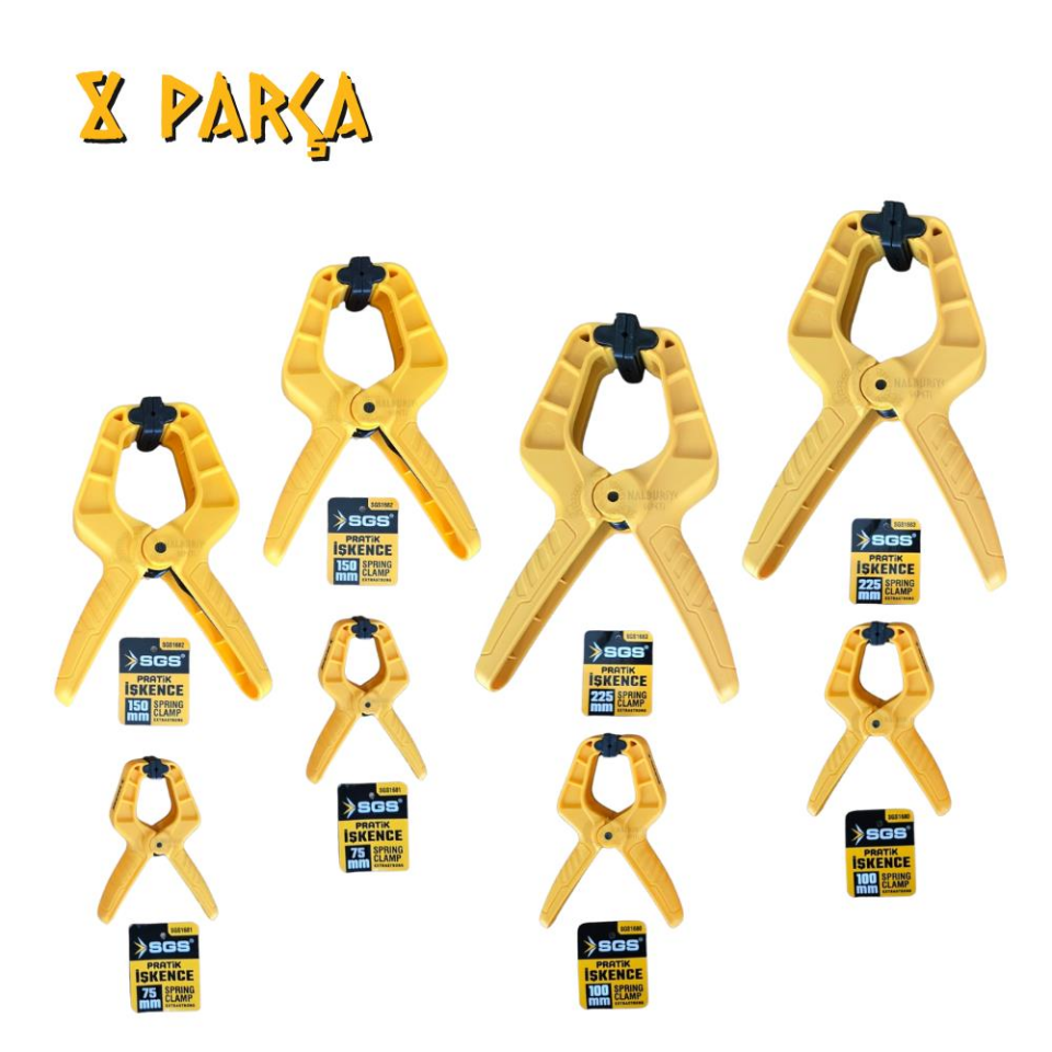 SGS Pratik Mandal İşkence Seti - 2x 75-100-150-225 mm. - 8 Parça