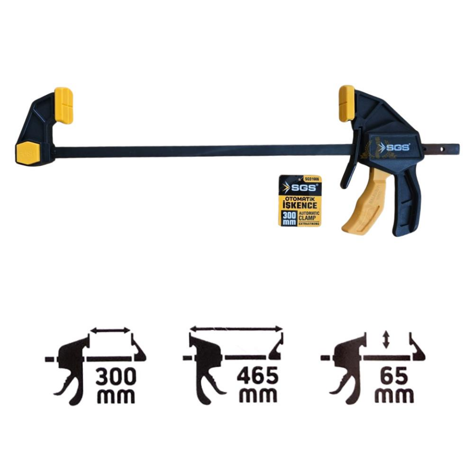 SGS Ayarlanabilir Uçlu Otomatik İşkence 300 mm.  - 1 Adet