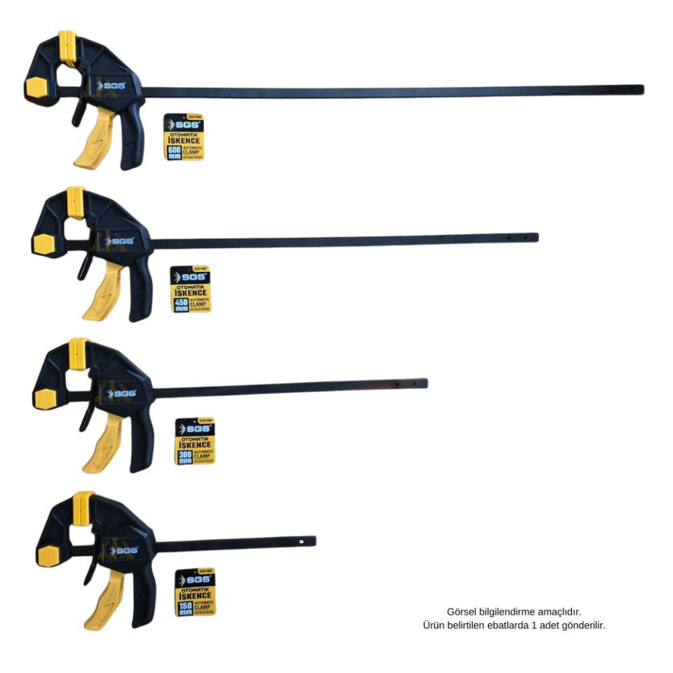 SGS Ayarlanabilir Uçlu Otomatik İşkence 450 mm.  - 1 Adet