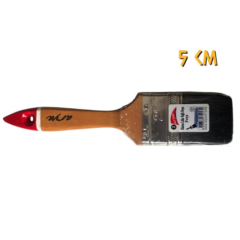 Yapaş Arya Extra Lüks Ahşap Saplı Yağlı Boya Fırçası No: 2 - 5 cm.
