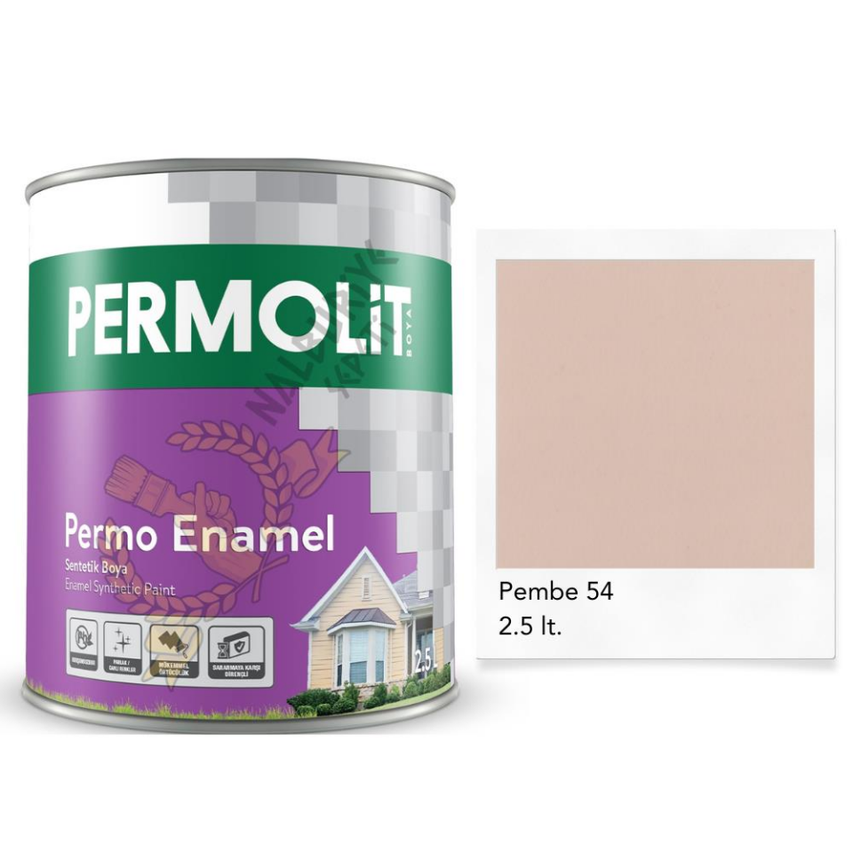 Permolit Enamel Sentetik Yağlı Boya PEMBE 2.5 Lt.