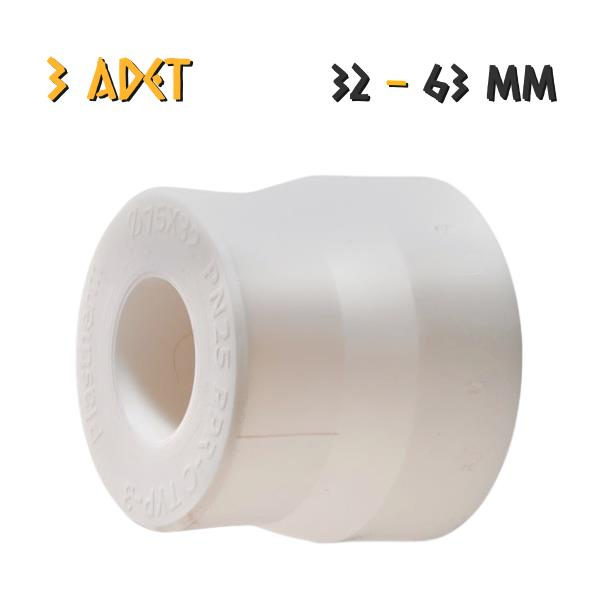 Plastherm PPRC Redüksiyon 63x32 mm. - 3 Adet