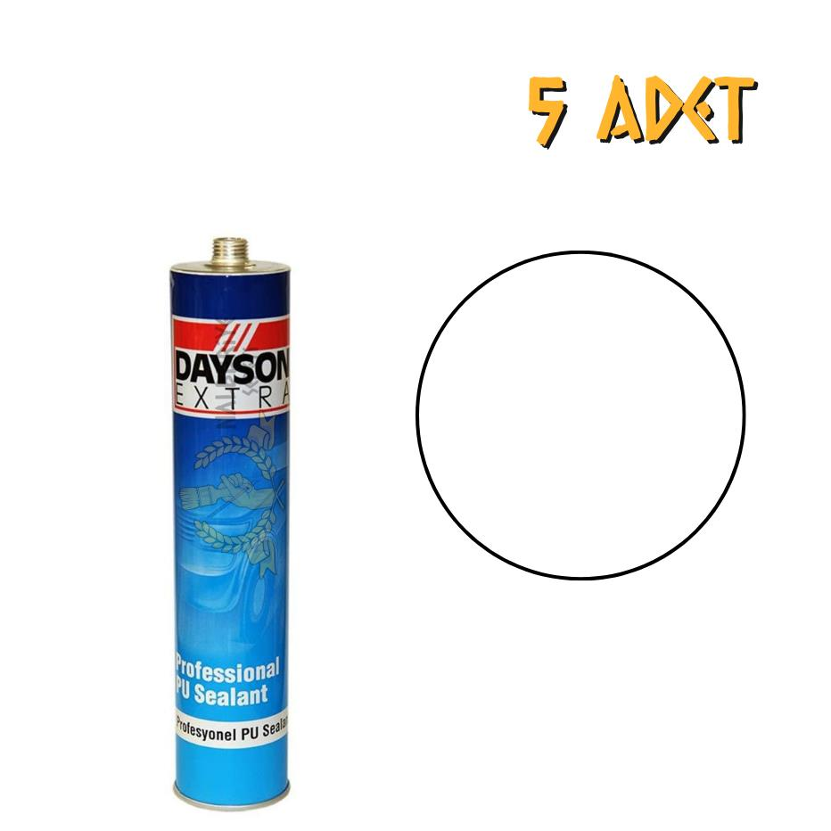 Dayson Extra Poliüretan Mastik Yapıştırıcı BEYAZ 280 ml. - 5 Adet