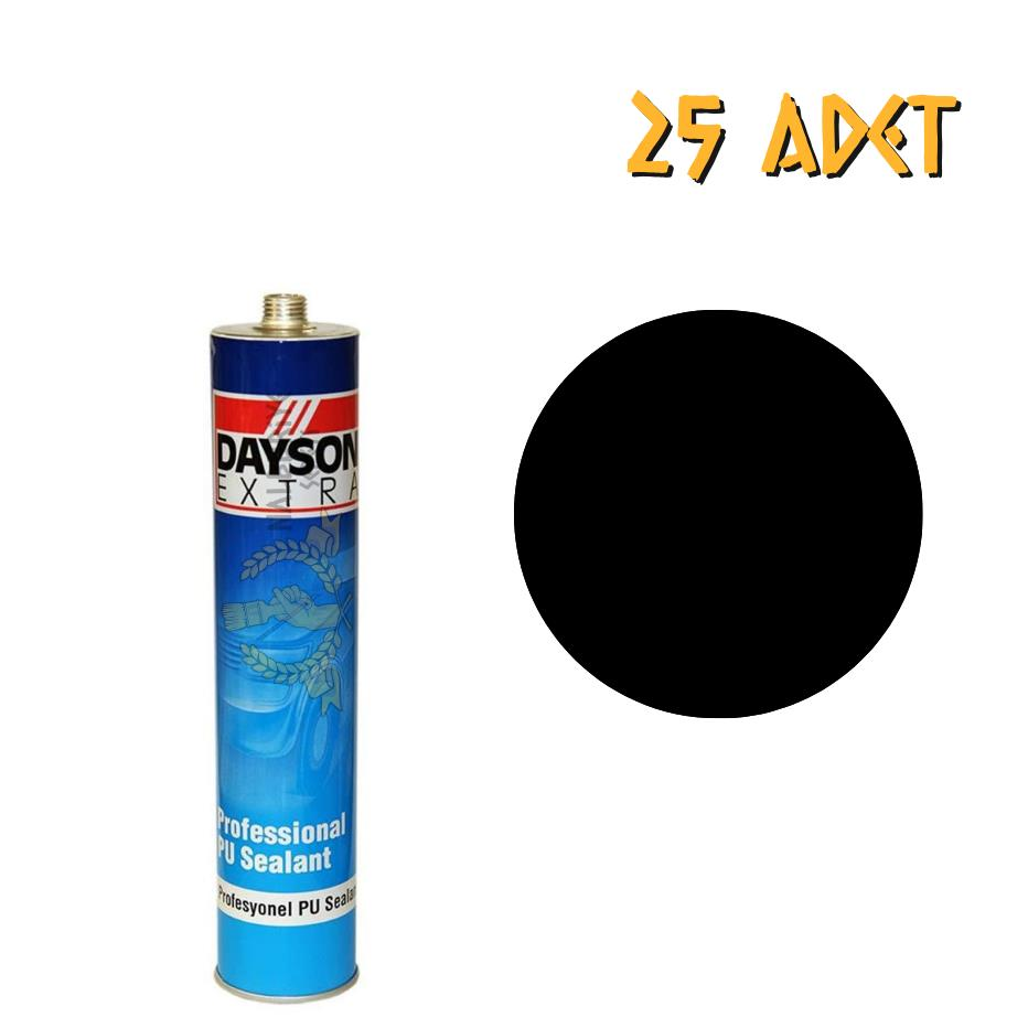 Dayson Extra Poliüretan Mastik Yapıştırıcı SİYAH 280 ml. - 25 Adet
