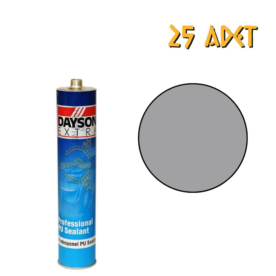 Dayson Extra Poliüretan Mastik Yapıştırıcı GRİ 280 ml. - 25 Adet