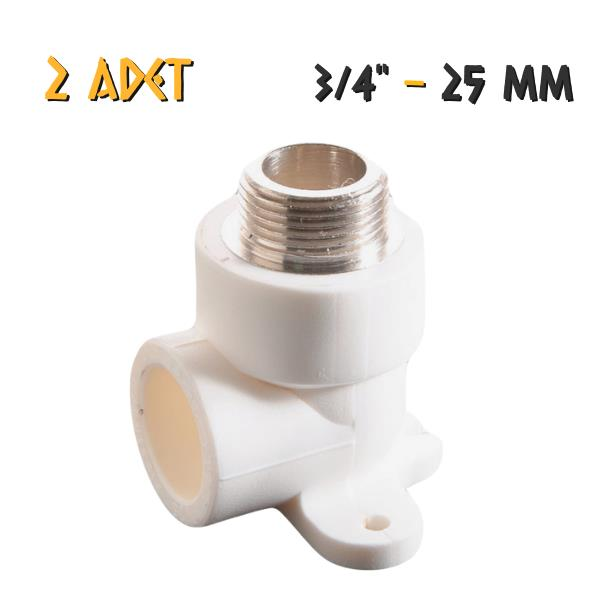 Plastherm PPRC Sıva Altı Batarya Bağlantı Dış Dişli 25x3/4'' - 2 Adet
