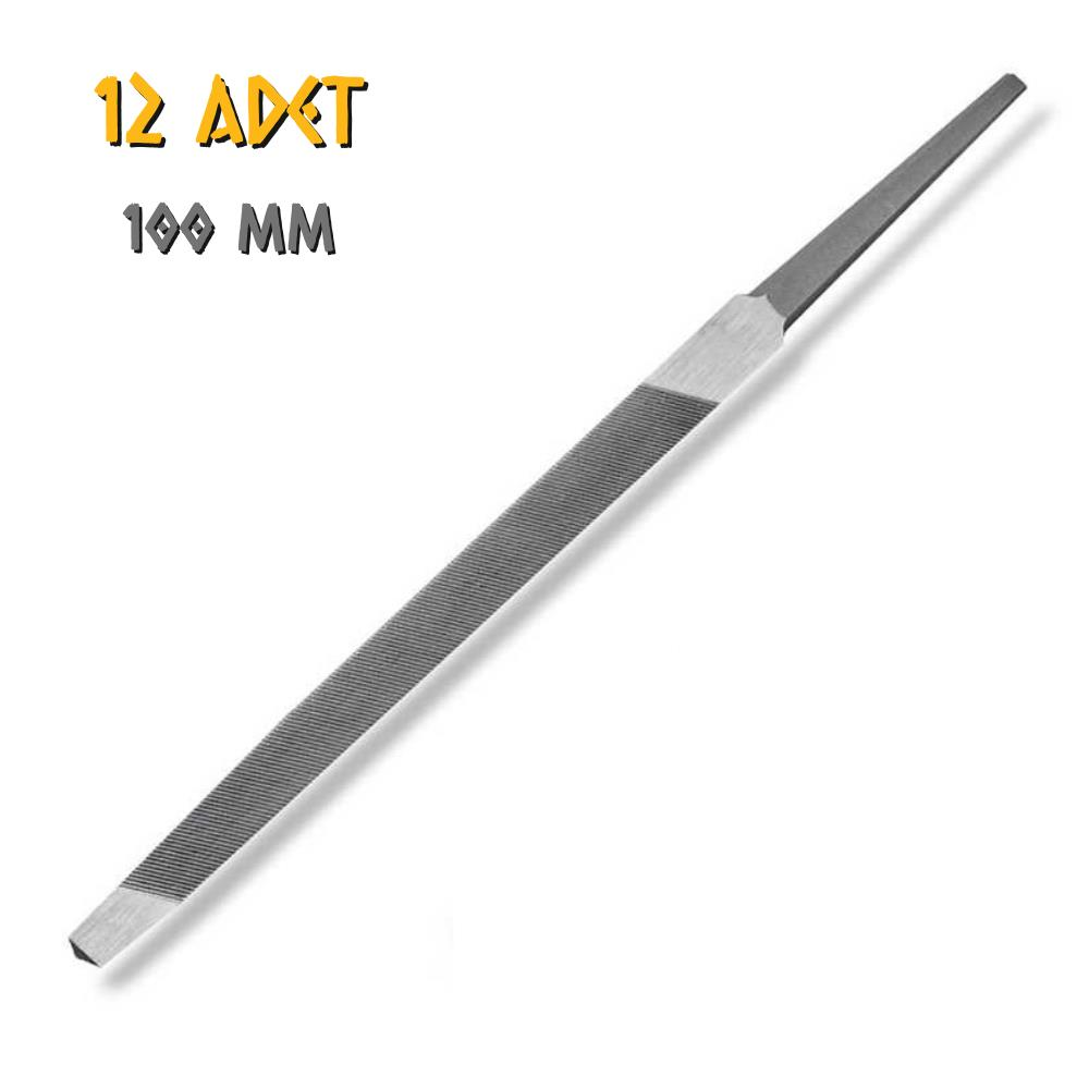 SGS Üçgen Eğe Slim İnce Dişli 4'' - 100 mm. - 12 Adet