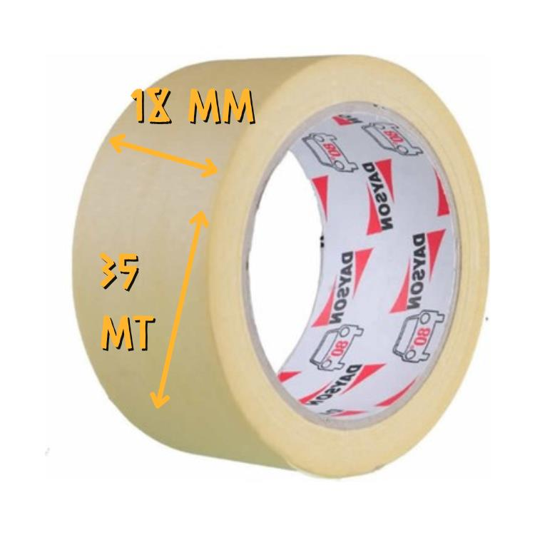 Dayson Kağıt Maskeleme Bandı Üniversal - 18 mm x 35 mt.