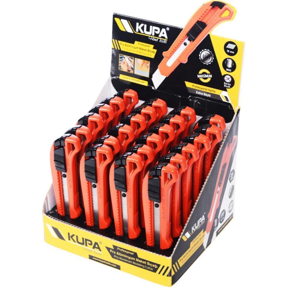Kupa Alüminyum Kırmızı Pro Maket Bıçağı Falçata - 1 Adet