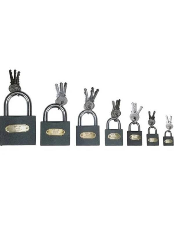 Kupa Asma Kilit Gri 25 mm. - 3 Anahtarlı