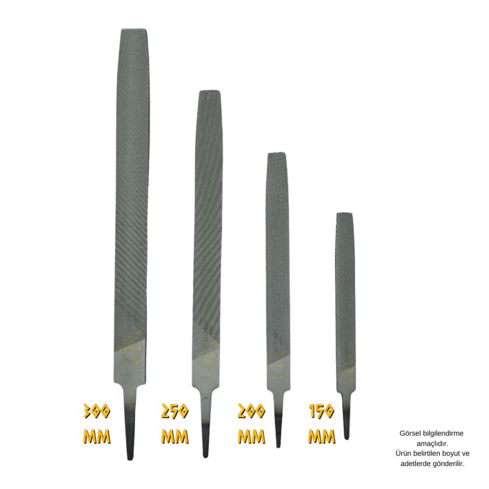 SGS Yassı Düz Eğe Orta Dişli 10'' - 250 mm. - 1 Adet