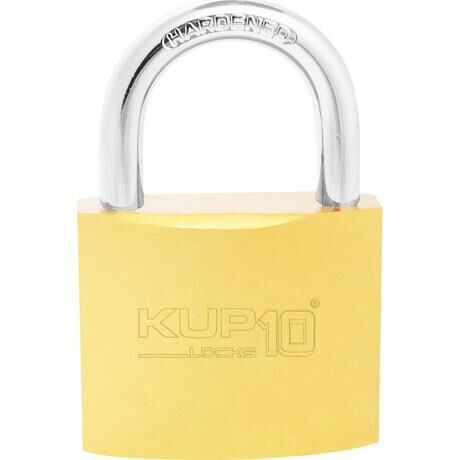 Kupa Asma Kilit Sarı 38 mm. - 3 Anahtarlı