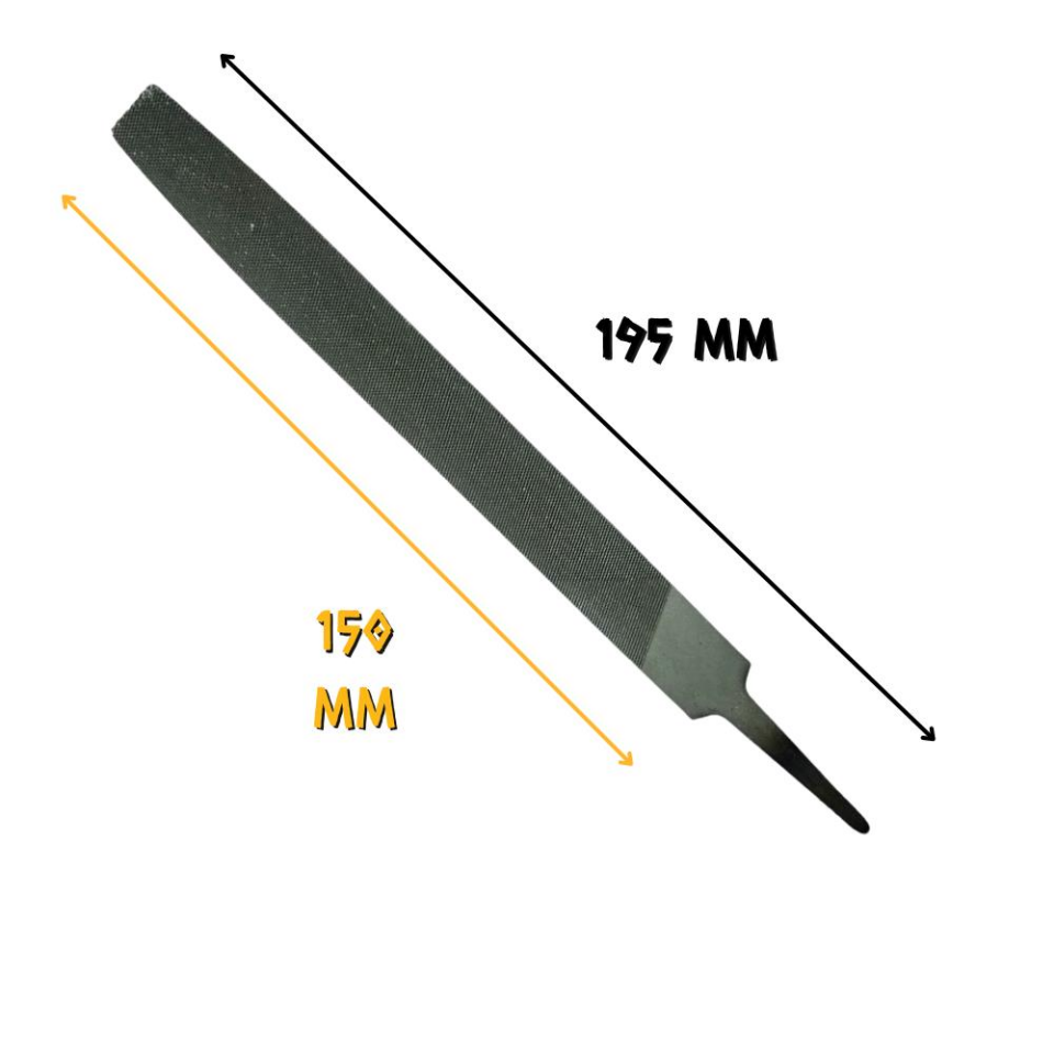SGS Yassı Düz Eğe Orta Dişli 6'' - 150 mm. - 12 Adet