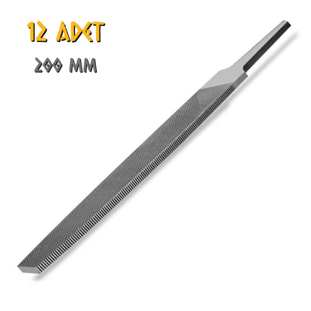 SGS Yassı Düz Eğe Orta Dişli 8'' - 200 mm. - 12 Adet