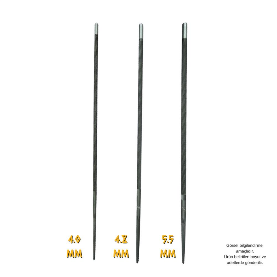 SGS Motorlu Testere Zincir Bileme Eğesi Yuvarlak 4.0 x 200 mm. - 1 Adet