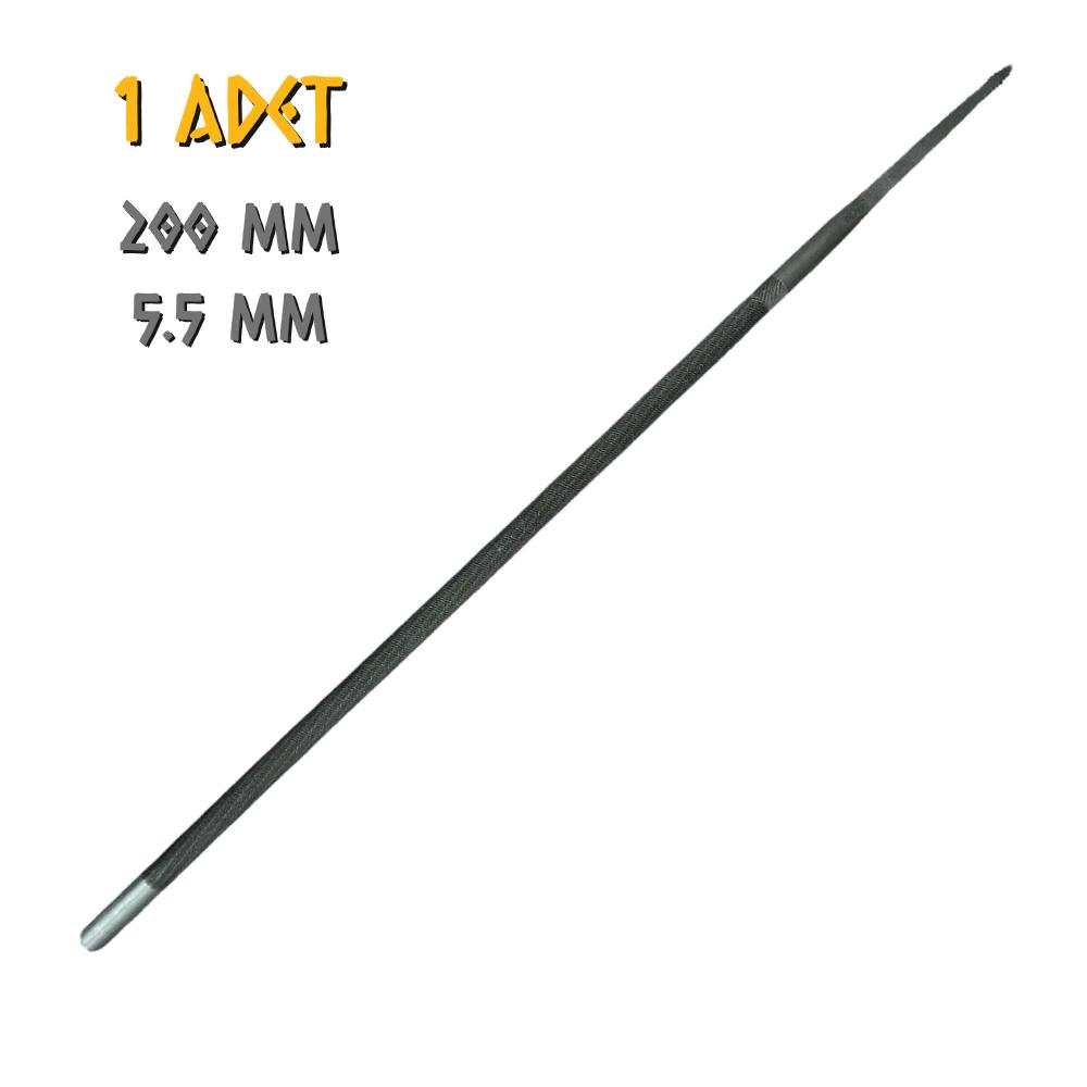 SGS Motorlu Testere Zincir Bileme Eğesi Yuvarlak 5.5 x 200 mm. - 1 Adet