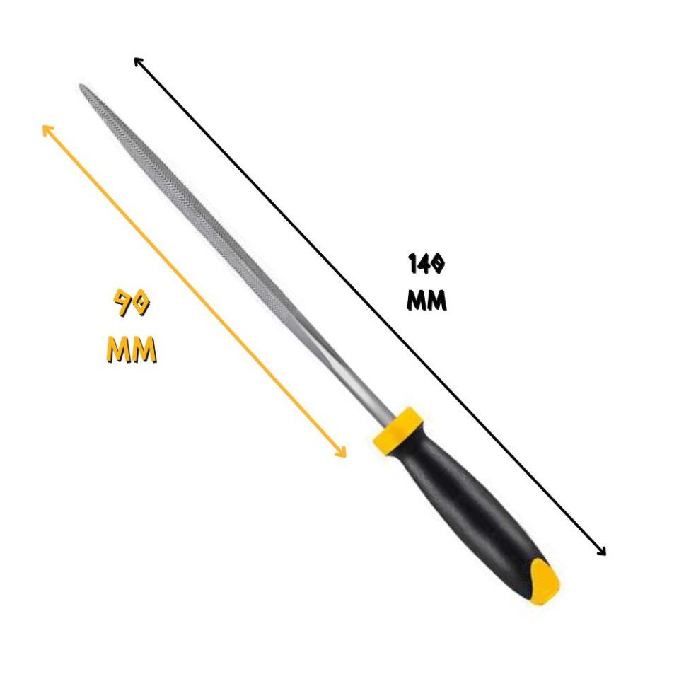 SGS Saplı Mini Eğe Seti Ahşap ve Metal 3 x 140 mm. - 6 Farklı Parça
