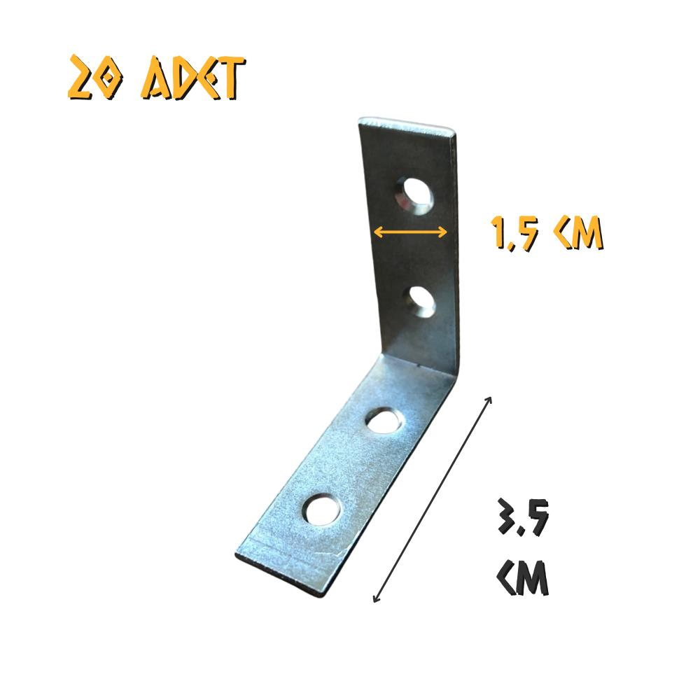Ersa L Masa Gönye 15x35 mm. - 20 Adet